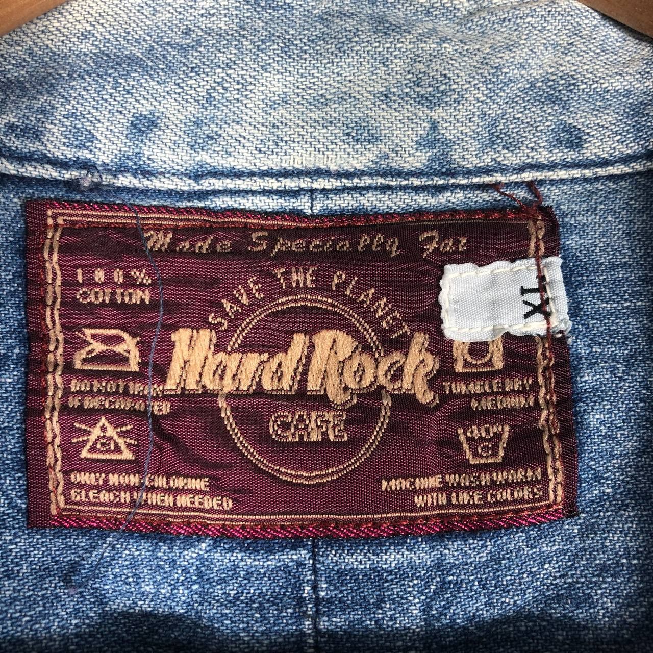 Hard Rock Cafe Vintage Hard Rock Cafe Denim Shirt Size XL / US 12-14 / IT 48-50 - 8 Thumbnail
