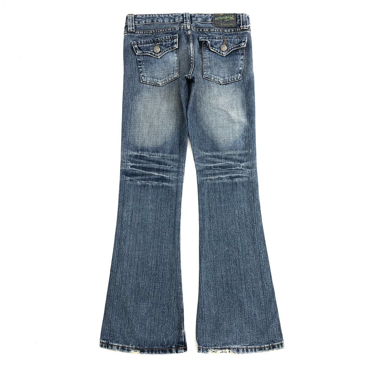 If Six Was Nine × Japanese Brand × Le Grande Bleu (L.G.B.) Y2K Clef de Sol Flared Jeans Distressed Bootcut Denim Pants Size 29" - 22 Thumbnail