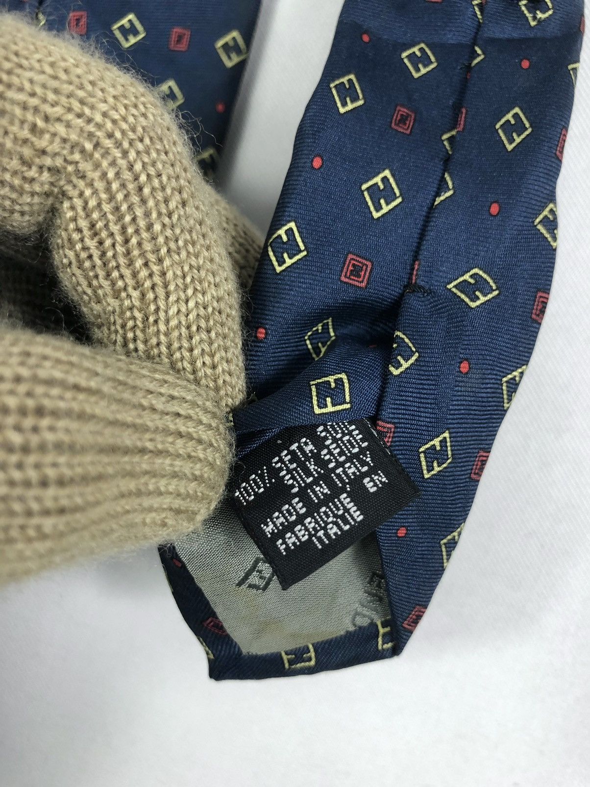 Fendi Rare Vintage Fendi Cravatte Monogram Silk Tie Made in Italy Size ONE SIZE - 9 Thumbnail