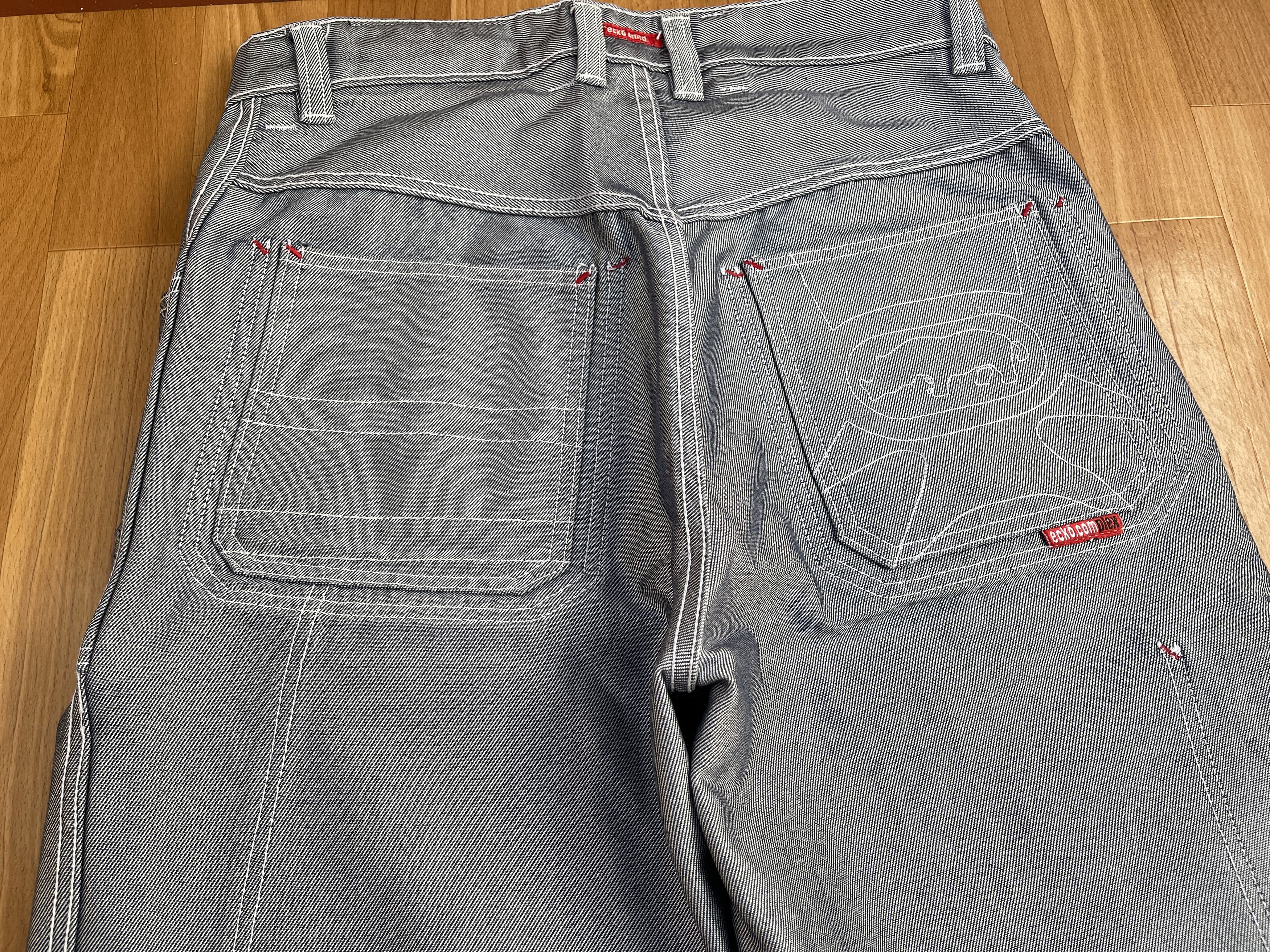 Ecko Unltd. Ecko Unltd jeans, shiny silver metallic vintage baggy Y2K 30 Size US 30 / EU 46 - 6 Thumbnail