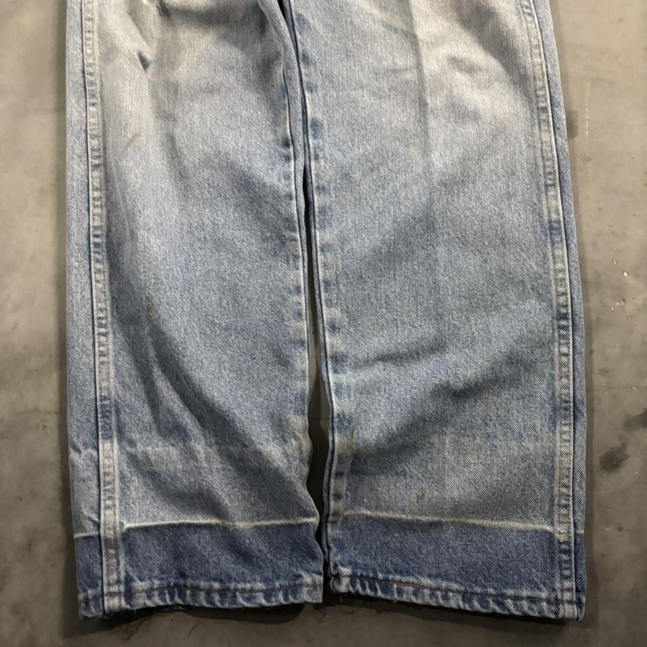 Vintage Crazy Vintage Y2K/2000s Grunge Faded Light Wash Distressed Denim Jeans! 33x30 Size US 33 - 6 Thumbnail