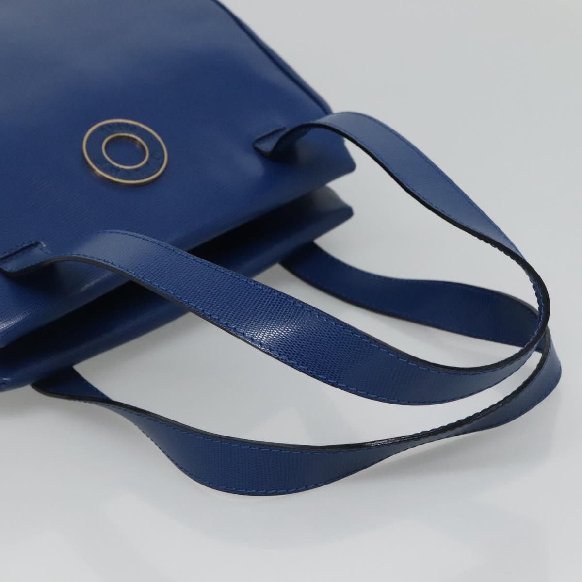 Celine CELINE Shoulder Bag Leather Blue Gold Size ONE SIZE - 7 Thumbnail