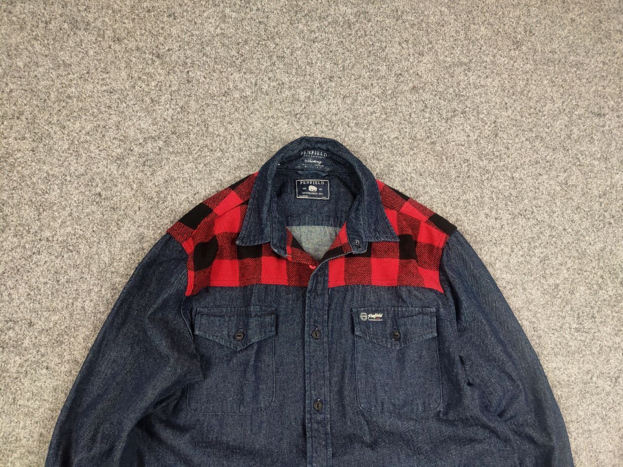 Penfield Penfield Hudson laundry Denim Check shirt USA Style Size US S / EU 44-46 / 1 - 4 Thumbnail