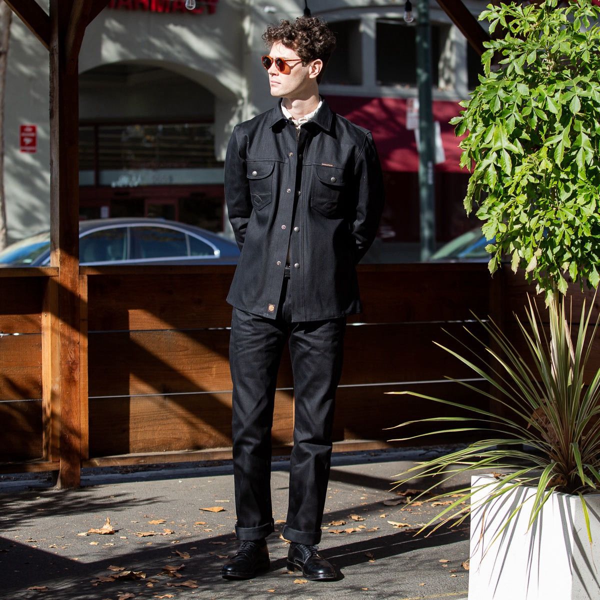 Indigofera Indigofera Copeland Slim Denim Jacket 14oz Black Selvedge Size US XS / EU 42 / 0 - 3 Thumbnail