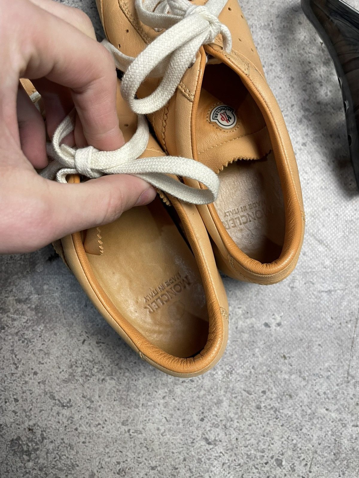 Moncler Moncler Leather low top shoes size EU38 Size US 8 / IT 38 - 14 Thumbnail