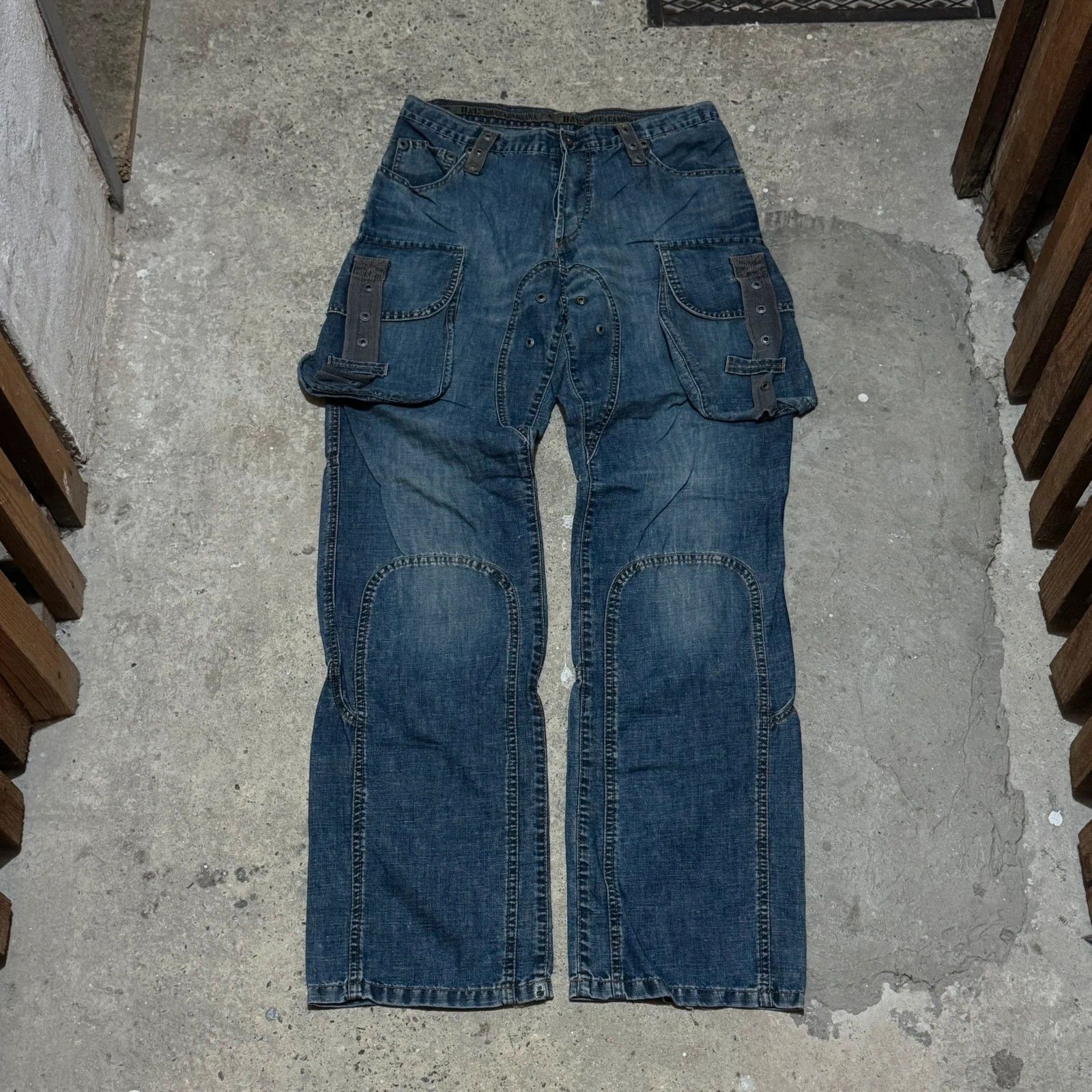 Dolce & Gabbana S/S 04 Dolce & Gabbana cargo bondage relaxed jeans Size US 32 / EU 48 - 1 Thumbnail