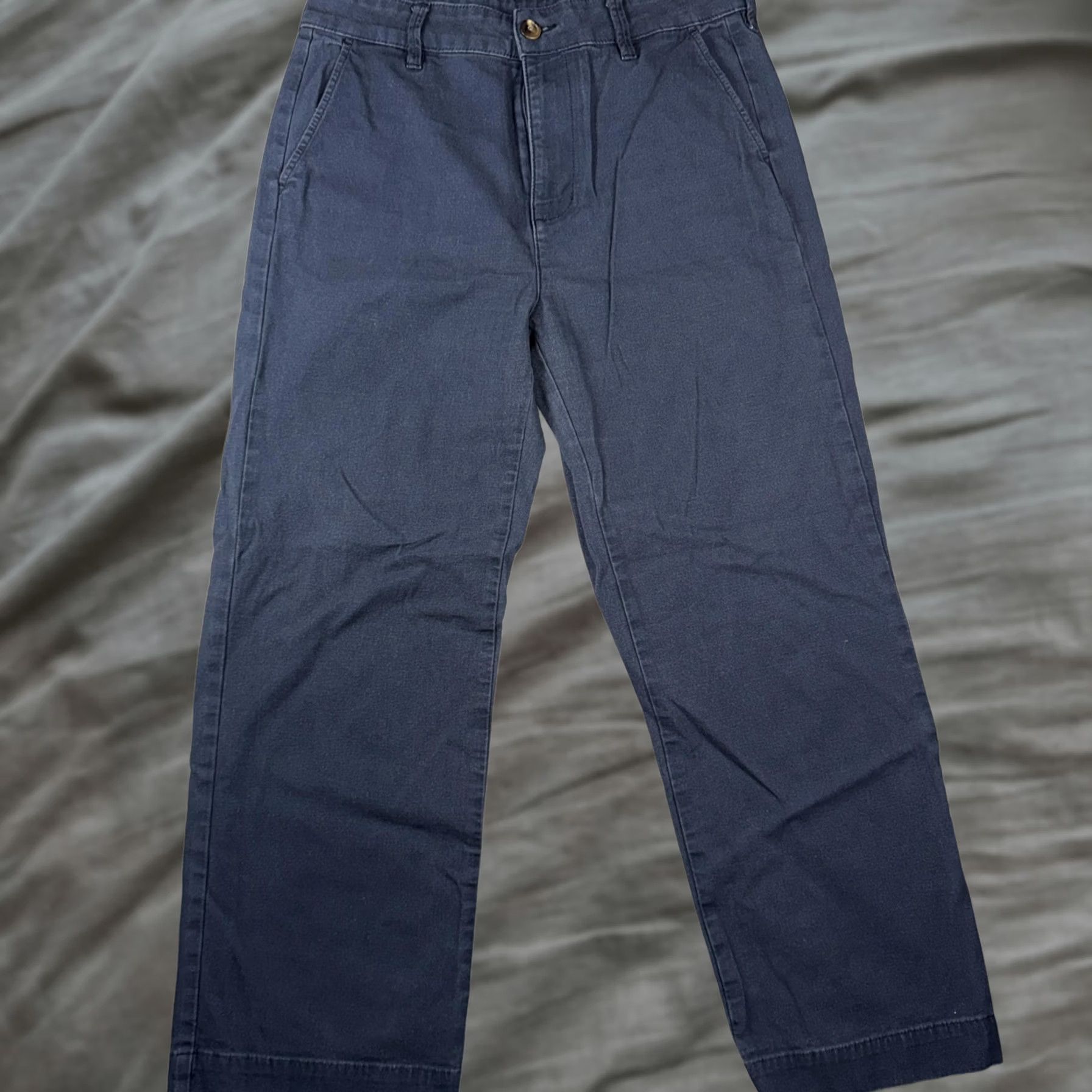 Vintage American Giant Womens 14 Blue Twill Chino Utility Workwear Pants Made USA Size 36" / US 14 / IT 50 - 1 Thumbnail