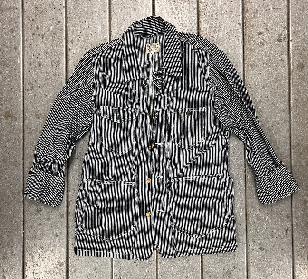 WYTHE Wythe Liberty Stripe Barn Jacket Size US S / EU 44-46 / 1 - 1 Thumbnail