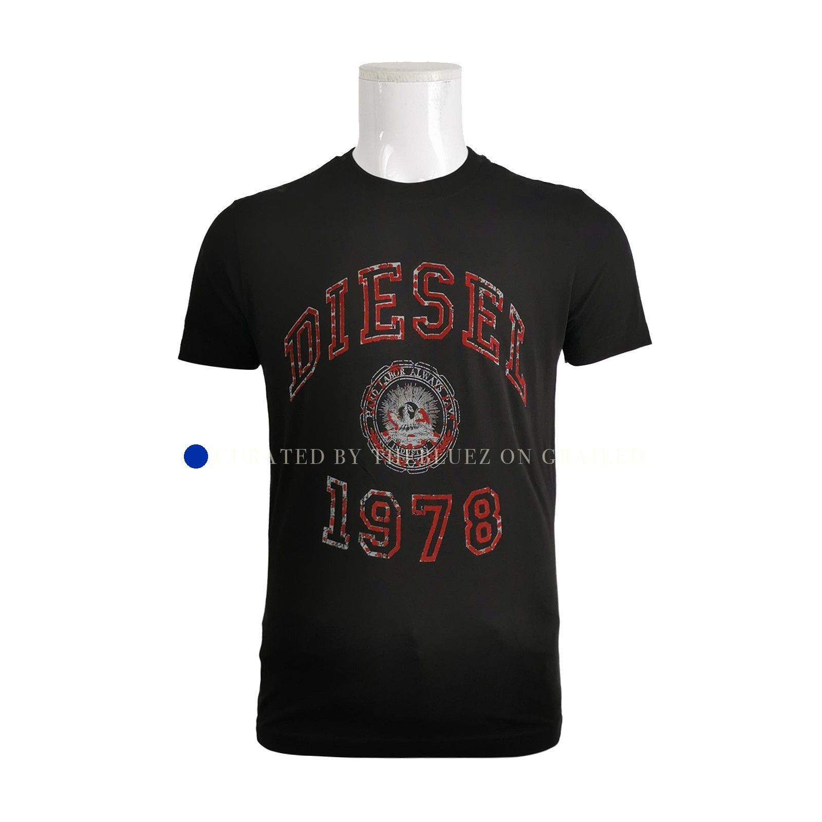 Diesel Graphic Print Black T-Shirt in Size S Size US S / EU 44-46 / 1 - 1 Thumbnail