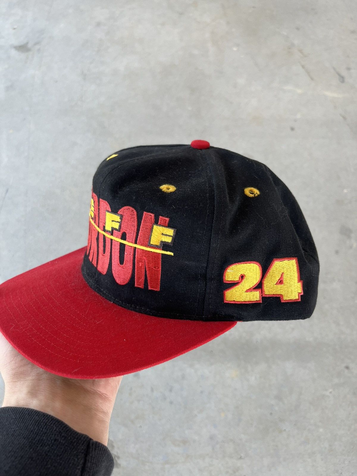 NASCAR Vintage 90s Jeff Gordon Nascar Snapback Hat Size ONE SIZE - 2 Thumbnail