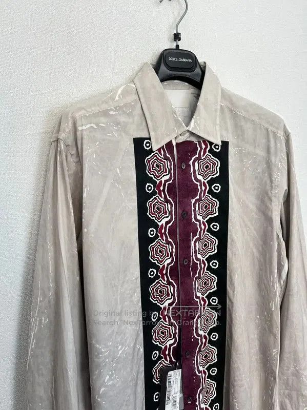 Prada Prada Men’s Long Sleeve Shirt in Cream. Size US L / EU 52-54 / 3 - 2 Thumbnail