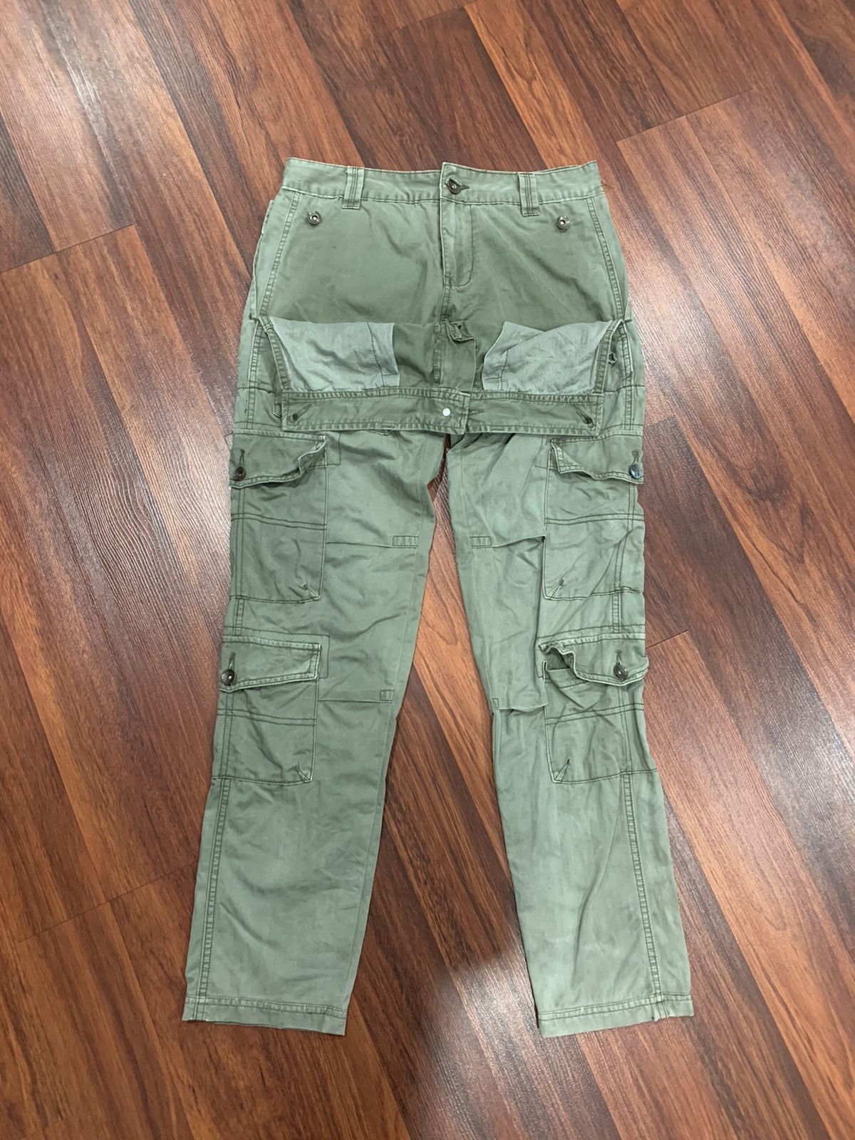 Japanese Brand Taker Jeans Cargo Pants Size US 31 - 2 Thumbnail