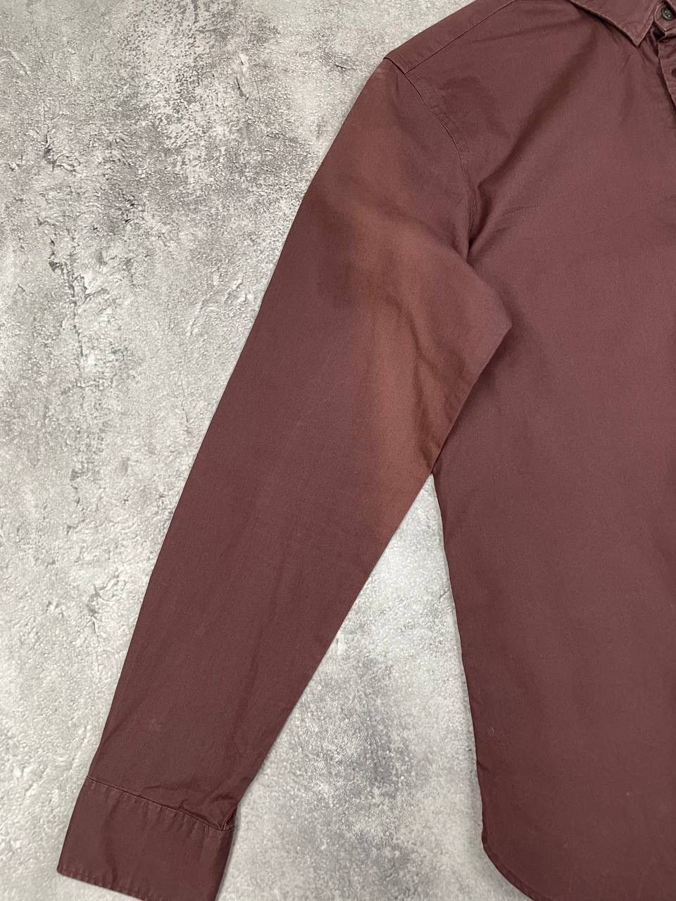 Allsaints AllSaints Men Cotton Shirt Button Down Long Sleeve Brown Size US M / EU 48-50 / 2 - 4 Thumbnail