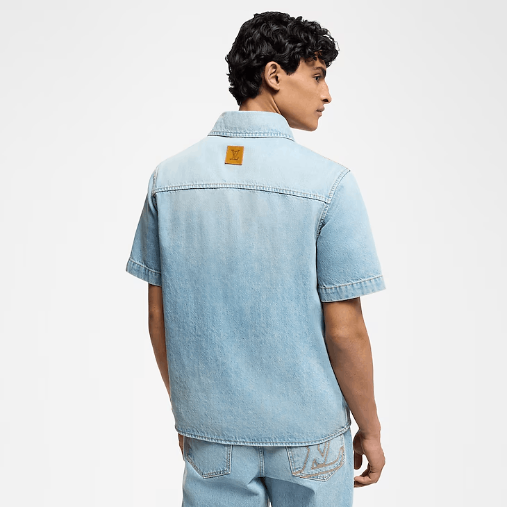 Louis Vuitton Short-Sleeved Denim Shirt Size US XL / EU 56 / 4 - 4 Thumbnail