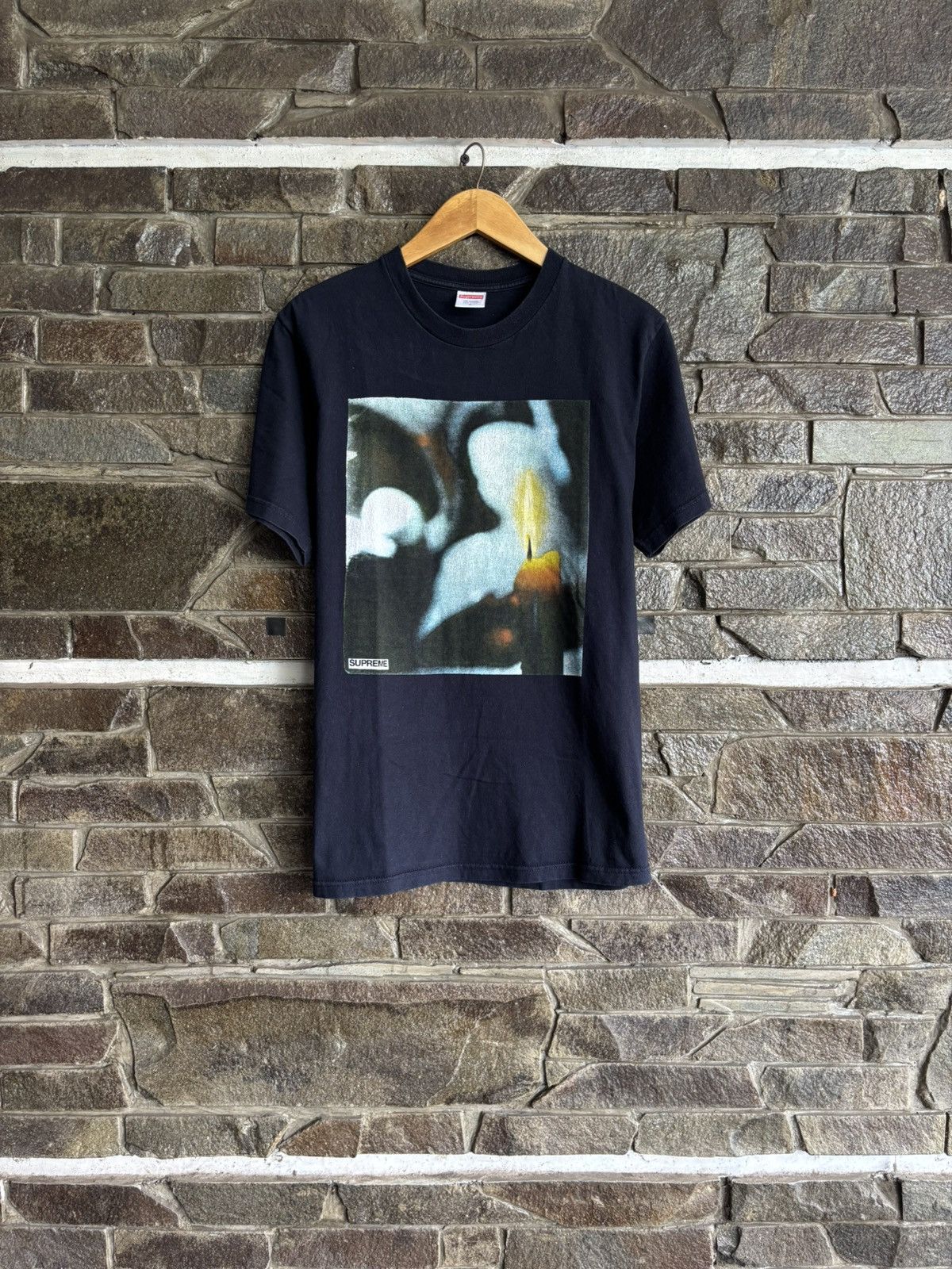 Supreme Supreme Candle Distressed Tee FW17 Size US S / EU 44-46 / 1 - 1 Thumbnail