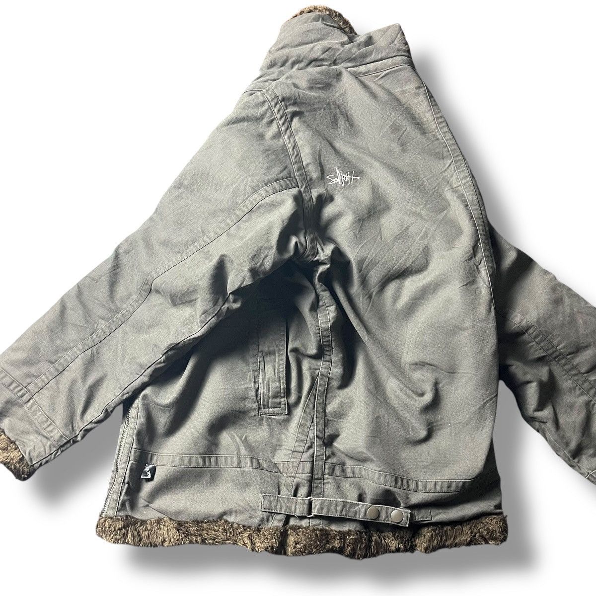 If Six Was Nine × Japanese Brand × Le Grande Bleu (L.G.B.) VINTAGE SOLJAH FUR LINED BONDAGE HEAVY JACKET Size US L / EU 52-54 / 3 - 5 Thumbnail