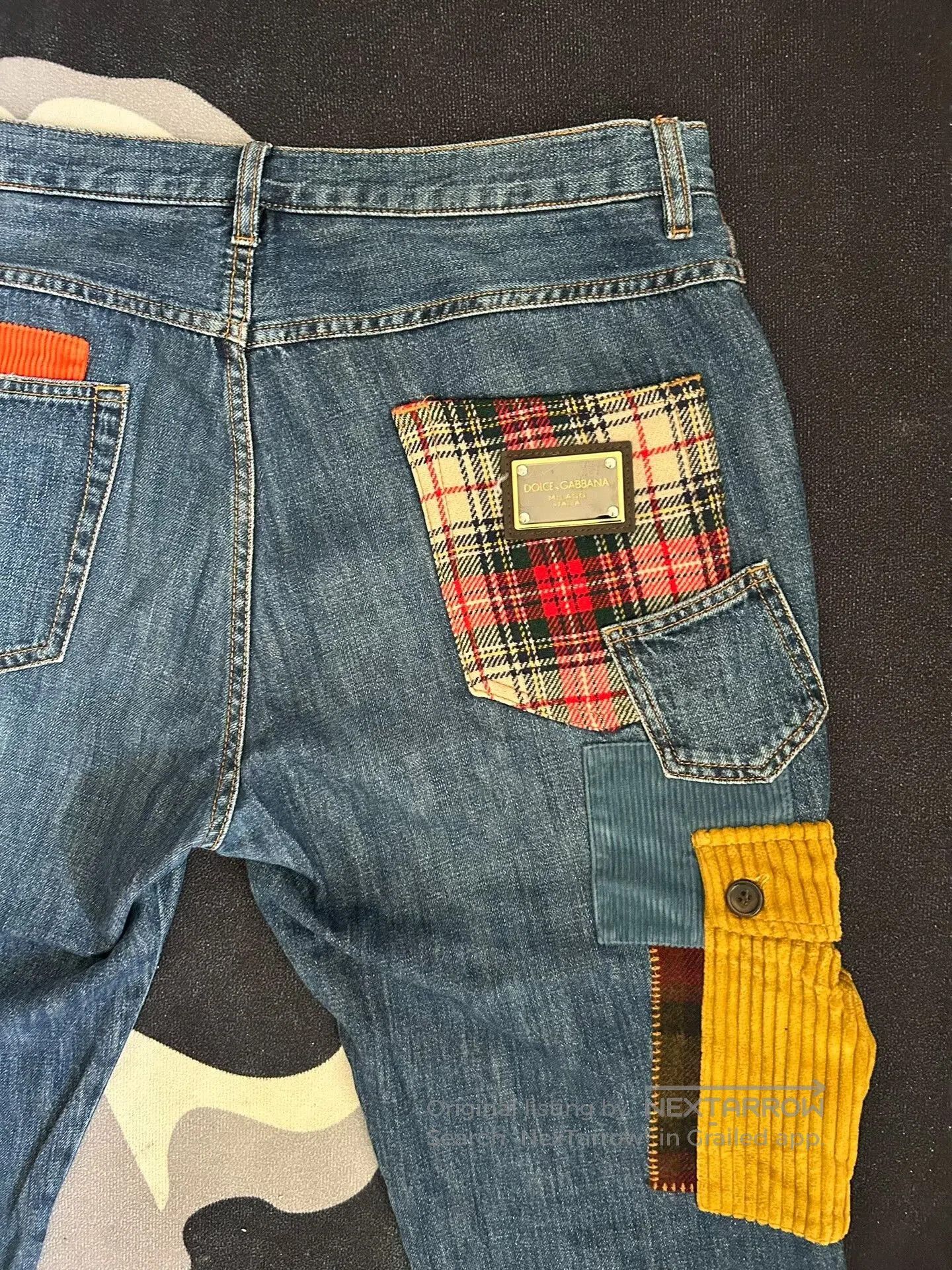 Dolce & Gabbana Dolce & Gabbana Patchwork Denim Pants. Size US 34 / EU 50 - 5 Thumbnail