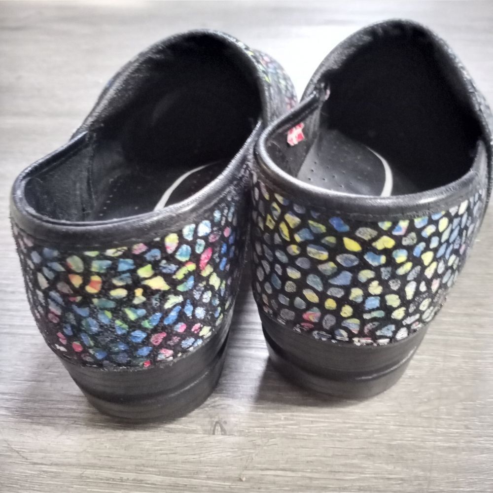 Other Sanita Women's Clog Multi-colored Stained Glass Print size 3 Size US 8 / IT 38 - 12 Thumbnail