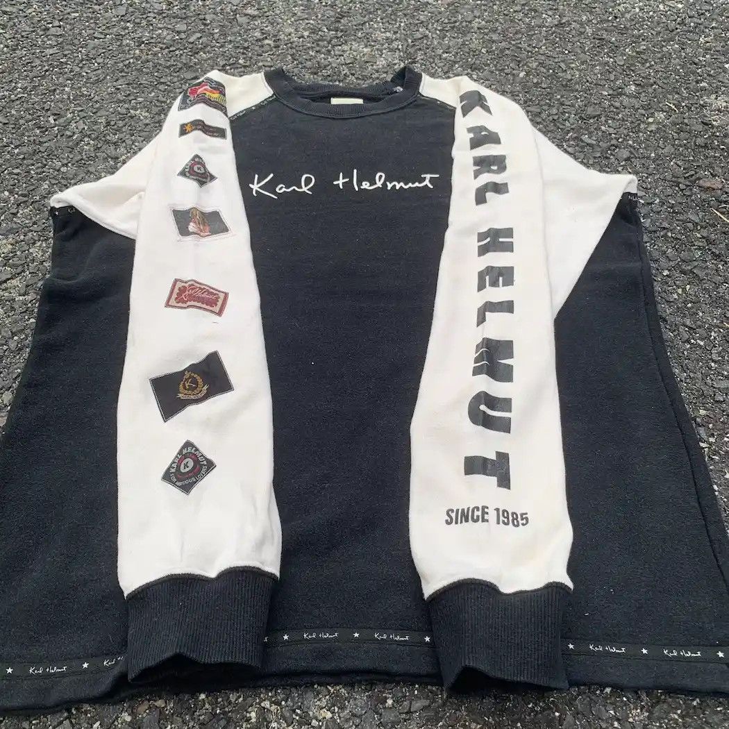 Karl Helmut × Vintage Karl Helmut x Pink House Crewneck Designer Sweater Pullover Size US L / EU 52-54 / 3 - 12 Thumbnail