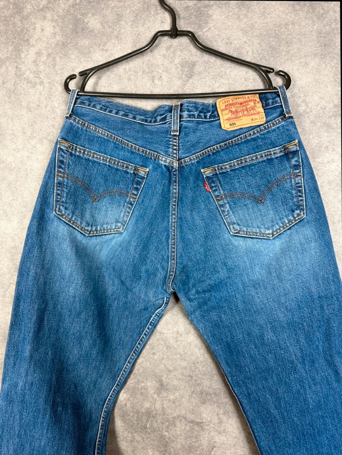 Levi's Levi's Strauss 501 jeans navy / light blue denim classic Size US 34 / EU 50 - 7 Thumbnail