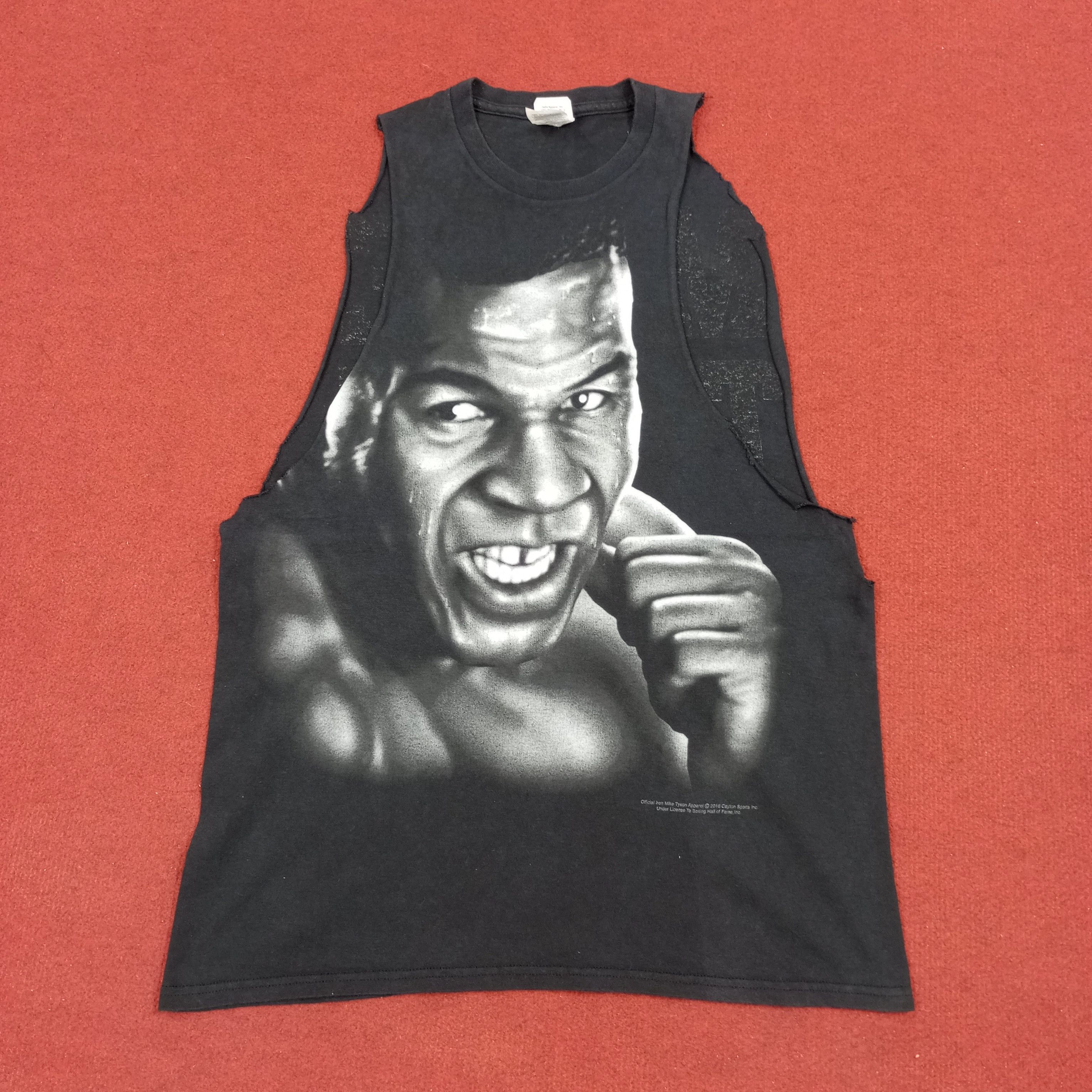 Vintage Mike Tyson American Boxing Distressed Sleeveless Tshirt Size US M / EU 48-50 / 2 - 1 Thumbnail