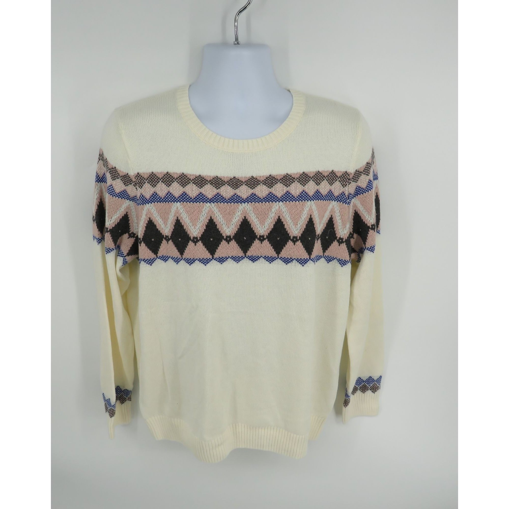 Charter Club Charter Club Women's XL Vanilla Bean Geometric Pattern Sweat Size XL / US 12-14 / IT 48-50 - 1 Thumbnail