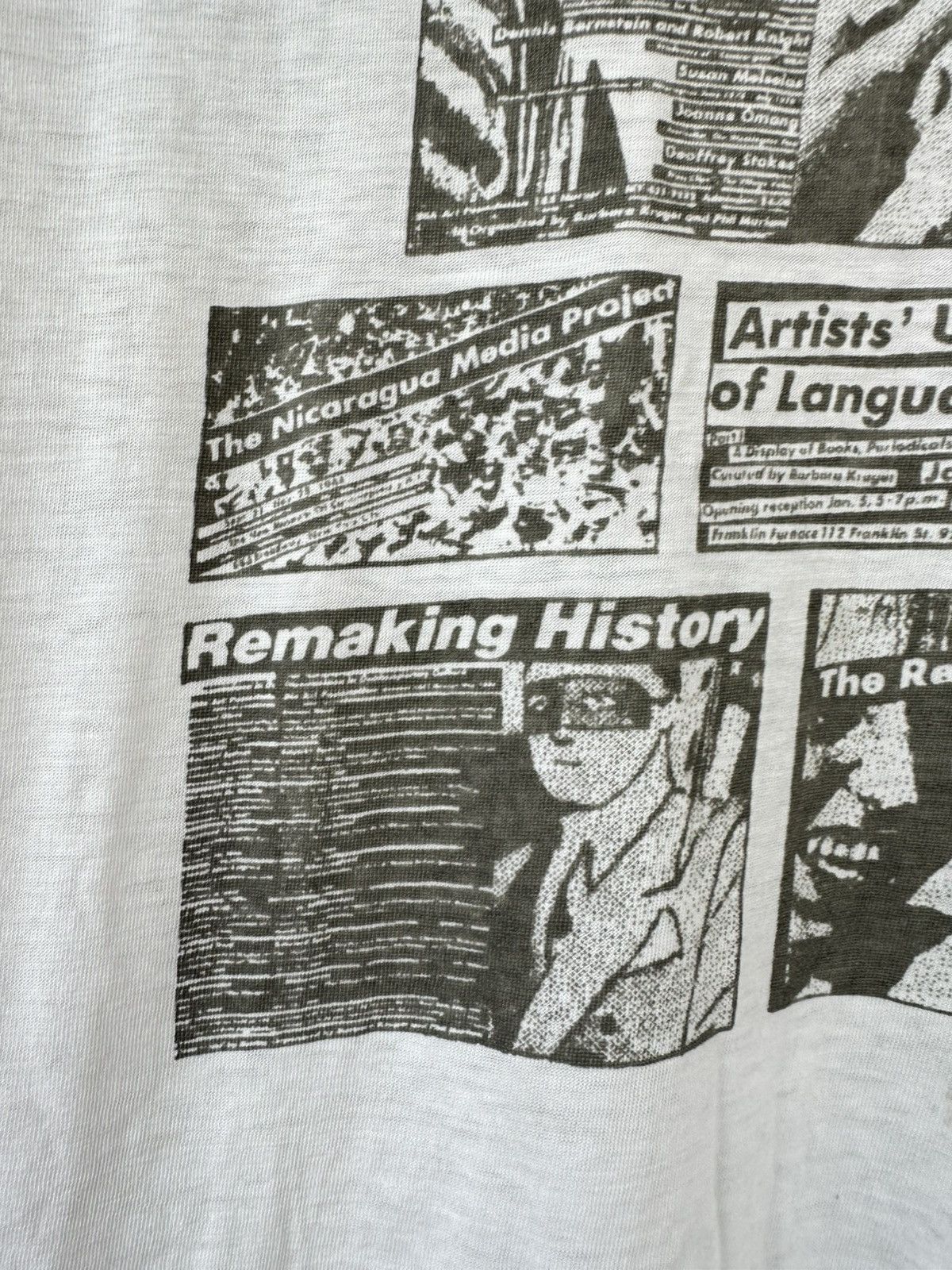 Barbara Kruger Distressed Vintage 90s Barbara Kruger Poster Promo Tee Size US M / EU 48-50 / 2 - 3 Thumbnail