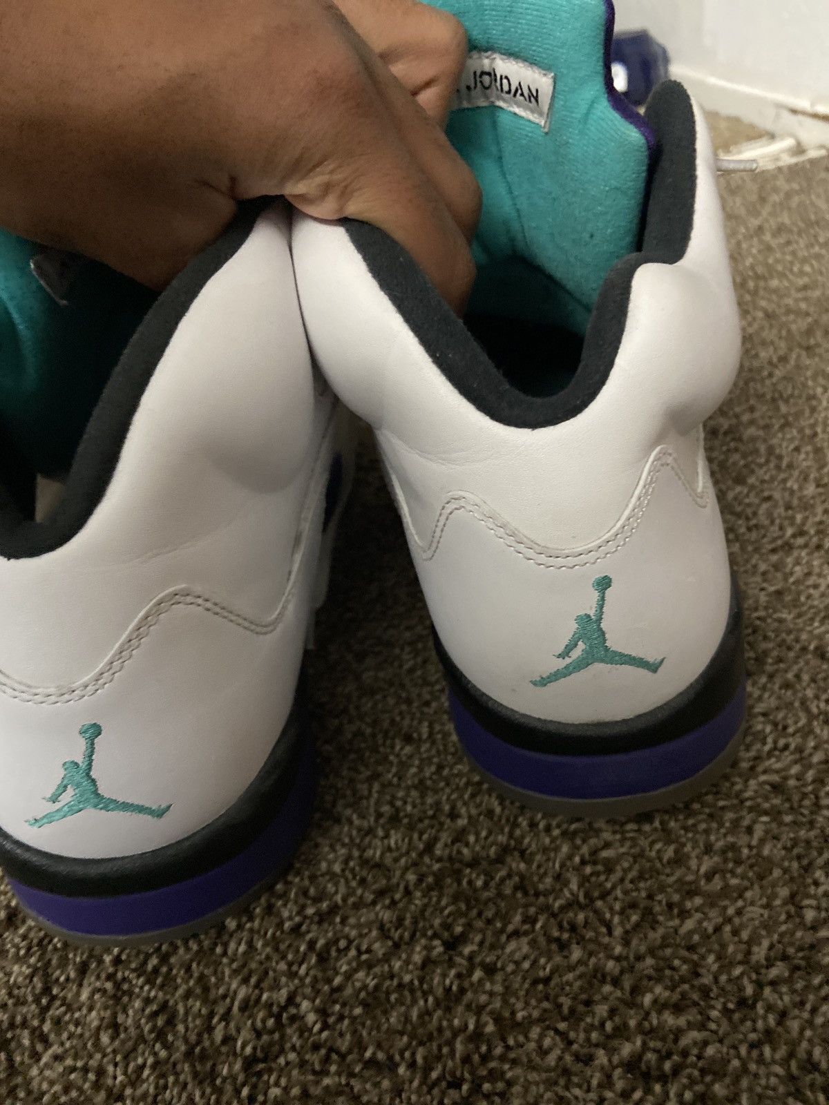 Jordan Brand Jordan 5 grape 2013 8.5/10 condition Size US 10.5 / EU 43-44 - 4 Thumbnail
