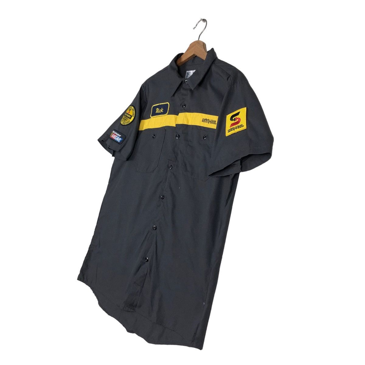 Japanese Brand 🔥Vintage Work Shirt Jacket Racing Nascar Big Logo Size US M / EU 48-50 / 2 - 2 Thumbnail