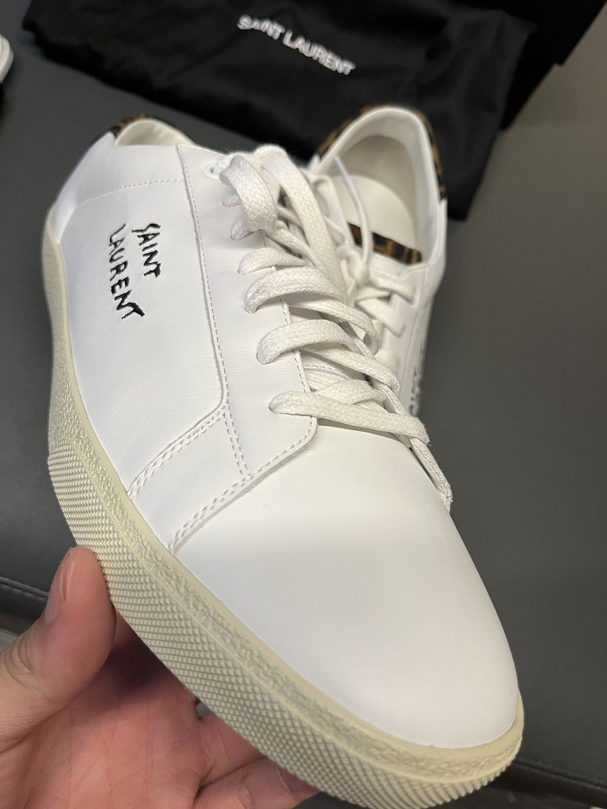 Saint Laurent Paris Super Runway Brand New Saint Laurent Logo Moon Plus Sneaker Size US 11.5 / EU 44-45 - 14 Thumbnail