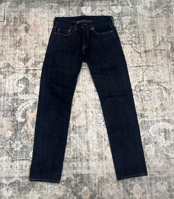 John Elliott John Elliott Raw Denim Jeans – Dark Indigo – Slim Straight Size US 31 - 1 Thumbnail