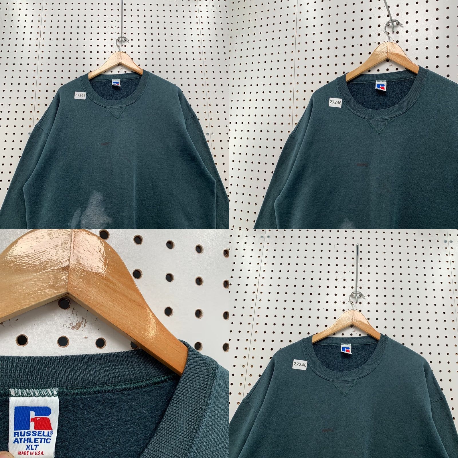 Russell Athletic VINTAGE Russell Athletic Sweatshirt Green Mens XLT USA Crewneck 90s Size US XL / EU 56 / 4 - 8 Thumbnail