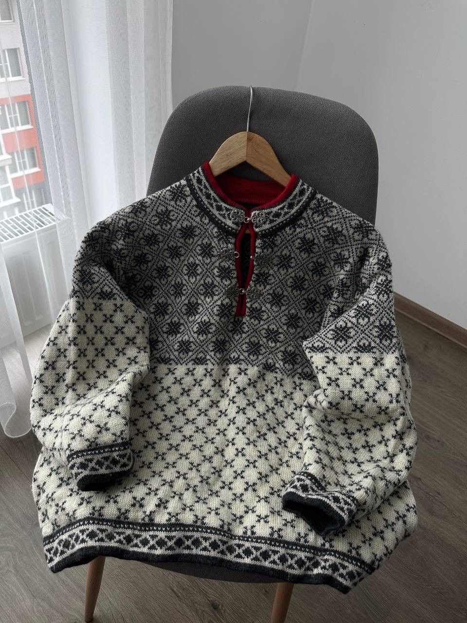 Japanese Brand × Vintage Vintage Nordic Jumper Fair Isle Wool Sweater Size L / US 10 / IT 46 - 17 Thumbnail