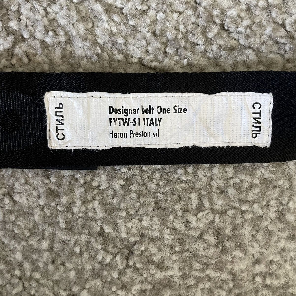 Heron Preston Heron Preston Tape Belt Size ONE SIZE - 3 Thumbnail