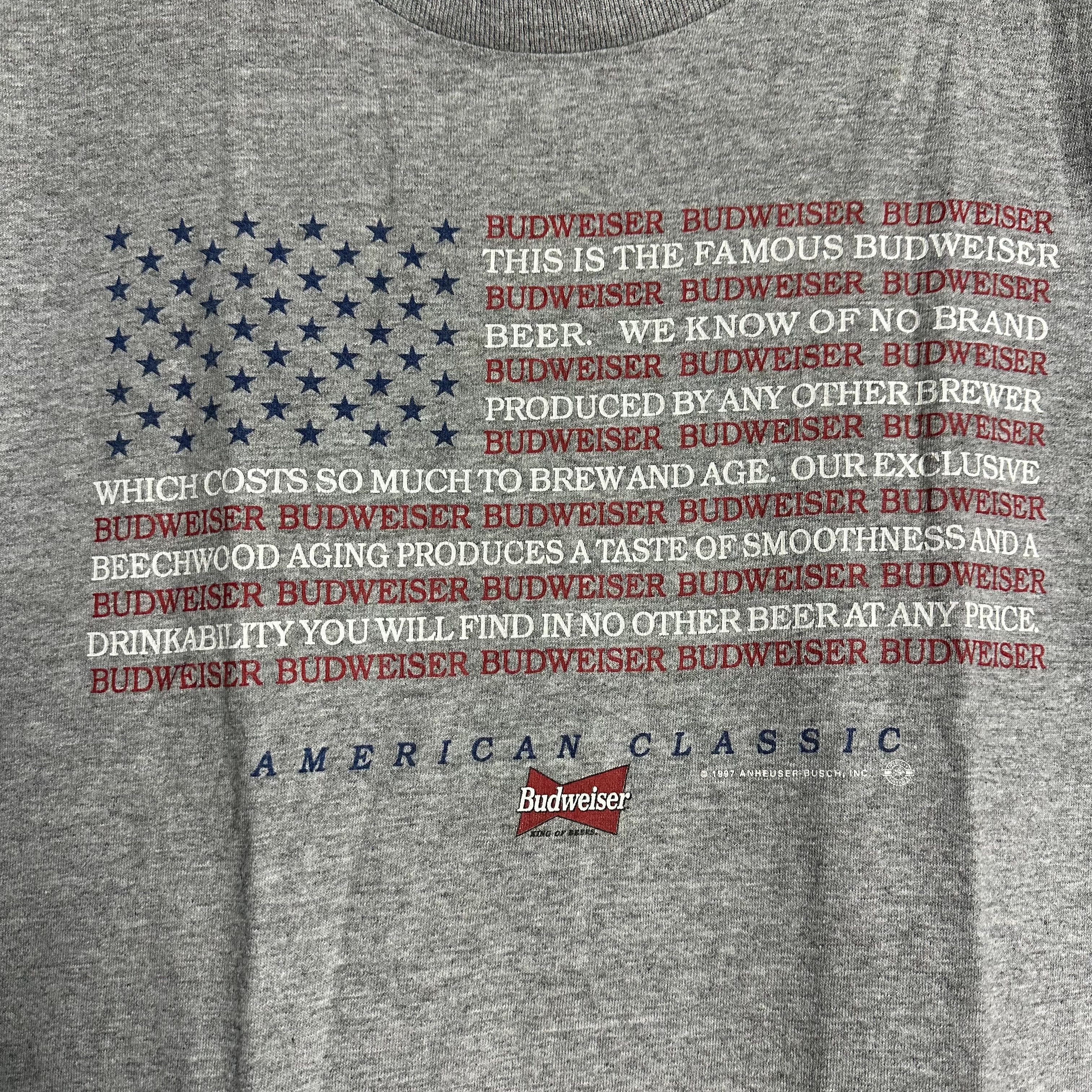 Budweiser 🔥RARE🔥Vintage 1997 Budweiser USA Flag T-shirt Made in USA Size US M / EU 48-50 / 2 - 3 Thumbnail