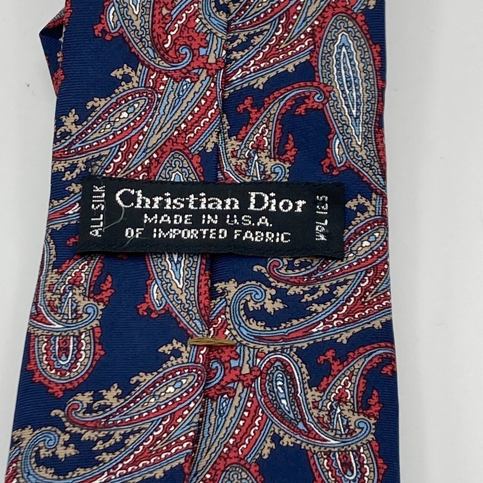 Dior Christian Dior Monsieur Tie Mens Silk Paisley Floral Necktie Size ONE SIZE - 6 Thumbnail