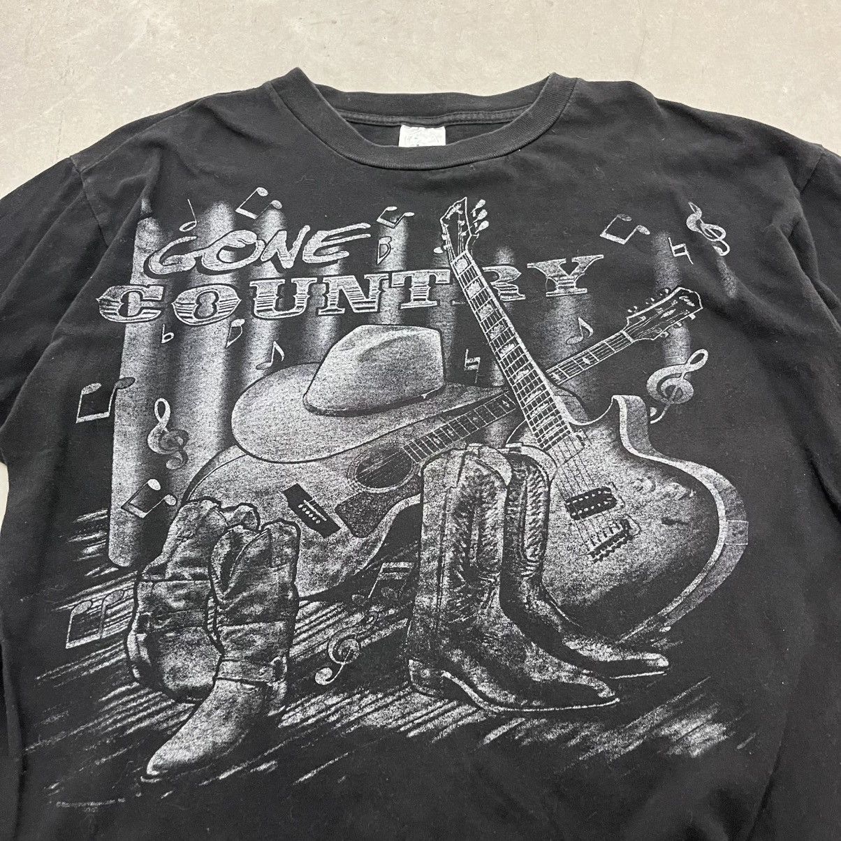 Band Tees × Vintage Vintage 90's Country Music AOP band tee Single Stitch USA Size US XL / EU 56 / 4 - 3 Thumbnail