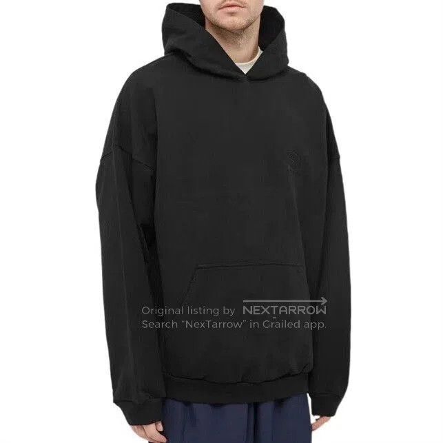Balenciaga Balenciaga Black Logo Embroidered Hoodie. Size US M / EU 48-50 / 2 - 8 Thumbnail