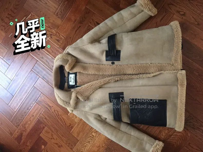 Acne Studios Acne Studios Shearling and Leather Combination Leather Coa Size XS / US 0-2 / IT 36-38 - 2 Thumbnail