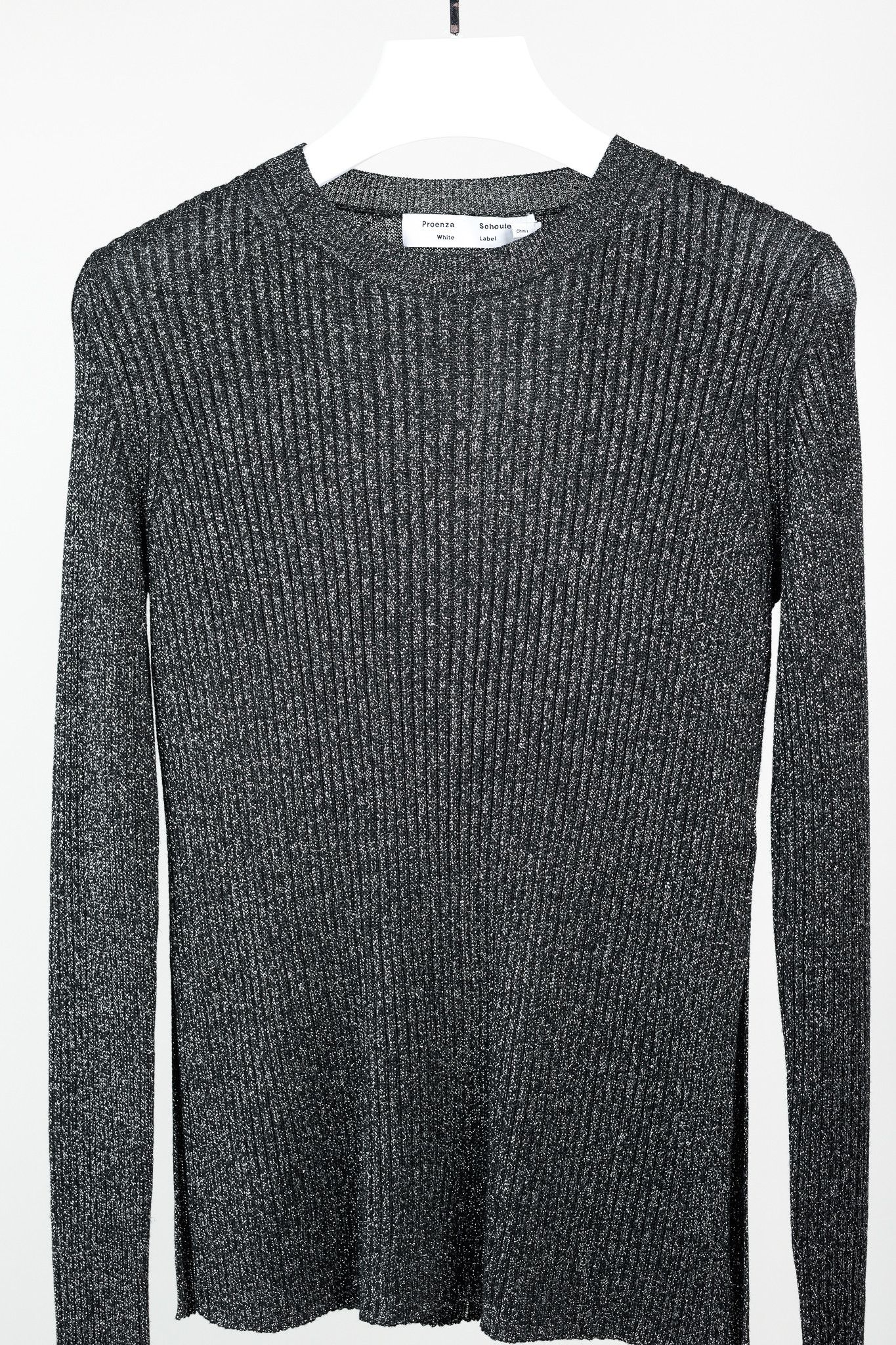 Proenza Schouler White Label Proenza Schouler White Label Lurex Ribbed-Knit Sweater Size M / US 6-8 / IT 42-44 - 3 Thumbnail