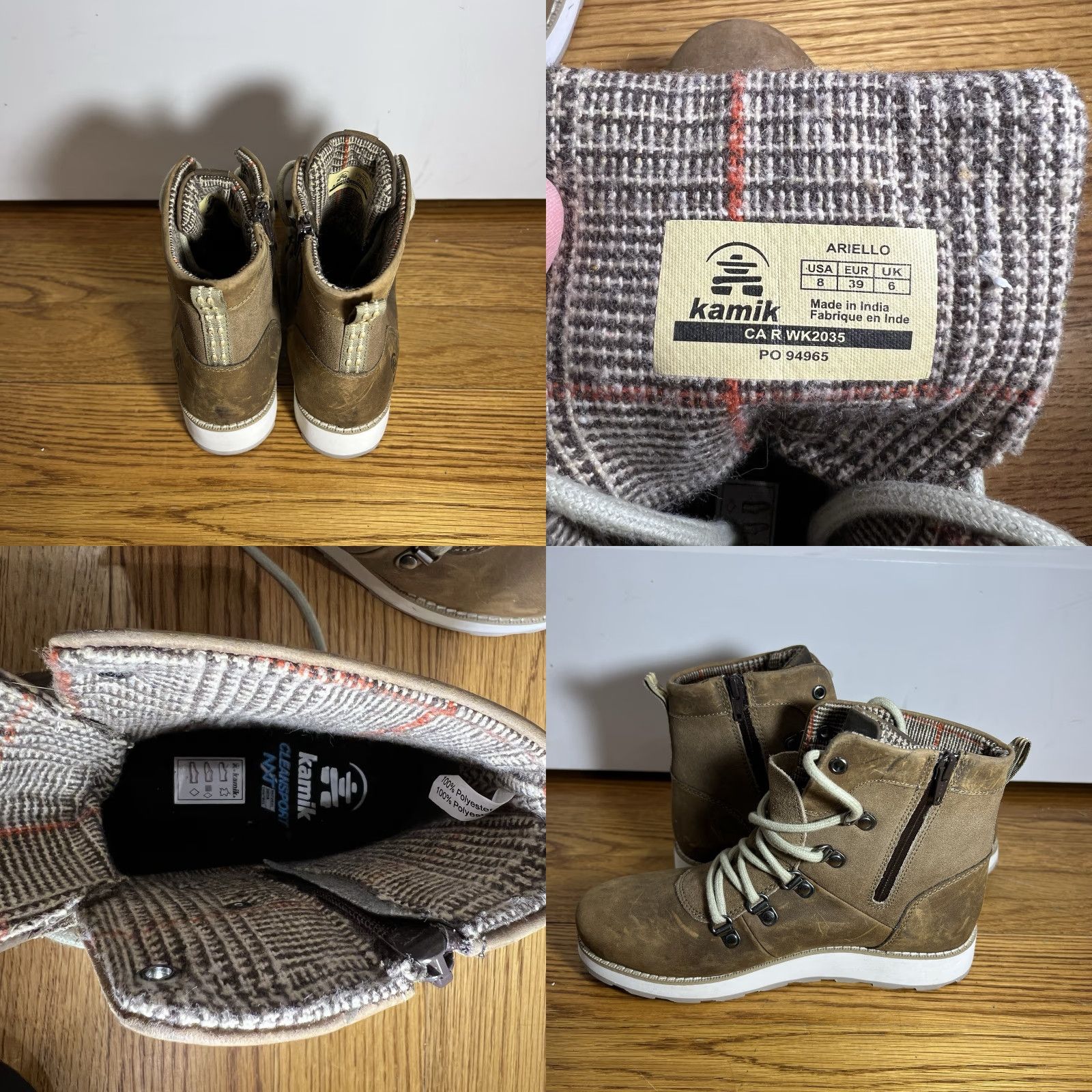 Vintage VINTAGE Kamik Women's Boots Casual Winter Waterproof Insulated Leather Size 8 Taupe Size US 8 / IT 38 - 8 Thumbnail