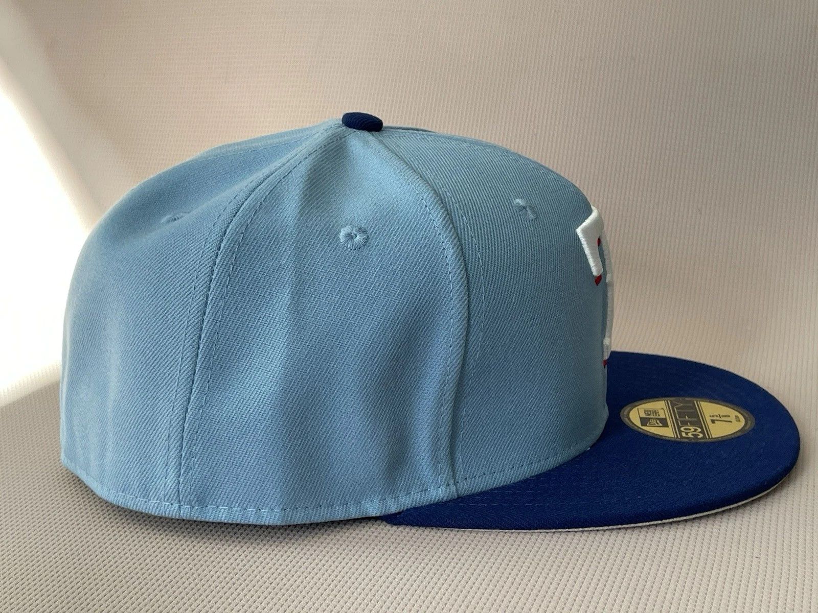 New Era Texas Rangers Light Blue/Royal On-Field 59FIFTY Fitted Hat Size ONE SIZE - 3 Thumbnail