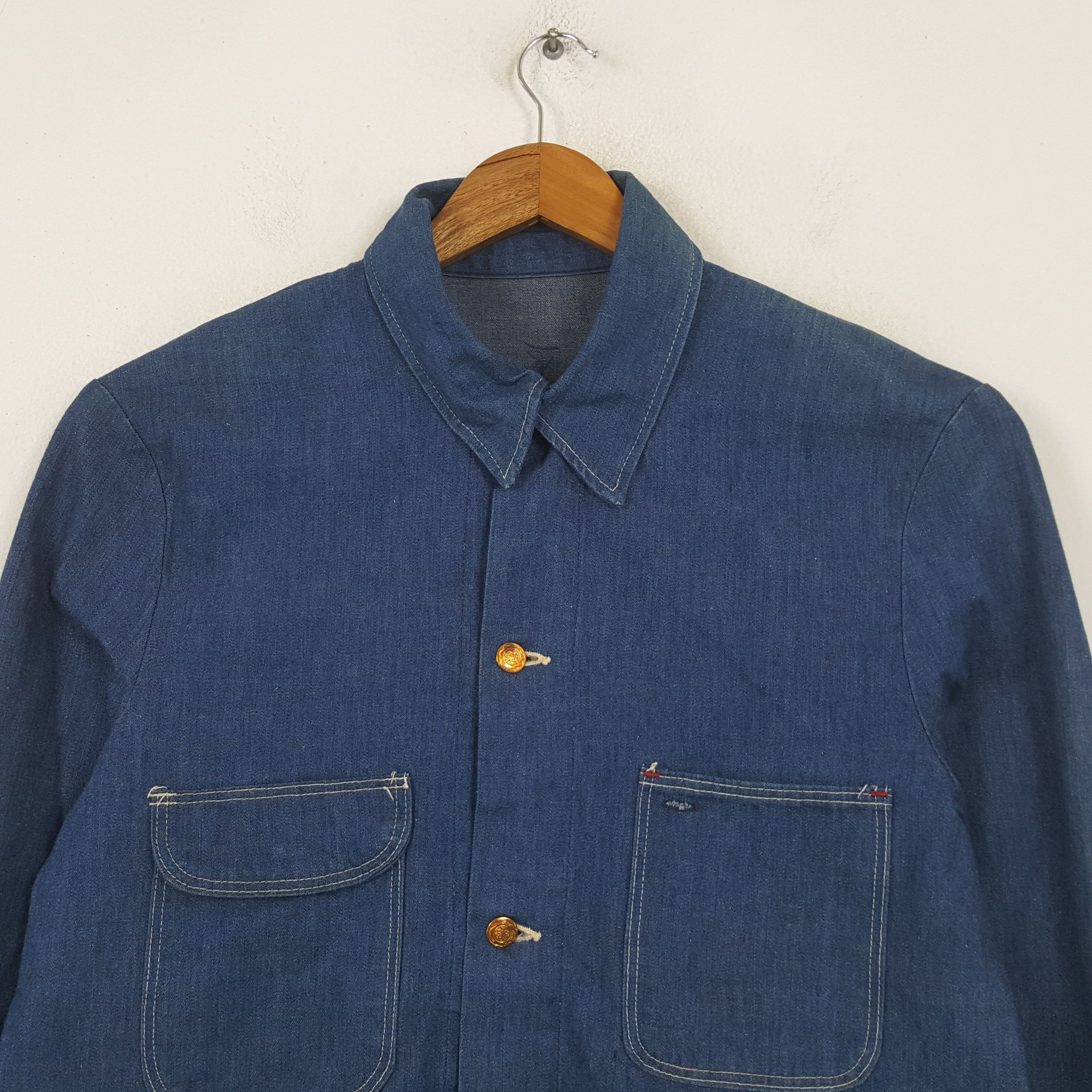 Vintage Vintage American Style Denim Jeans Jacket RR9 Size US L / EU 52-54 / 3 - 2 Thumbnail
