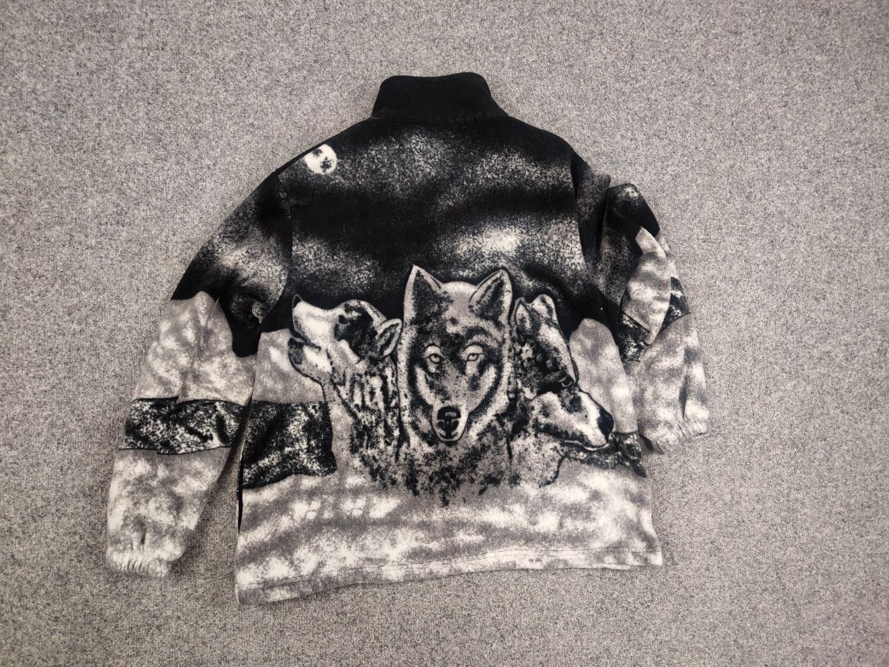 Hysteric Glamour Vintage Supreme Style Woolf Art Fleece Zip Light Jacket Y2K Size US M / EU 48-50 / 2 - 11 Thumbnail