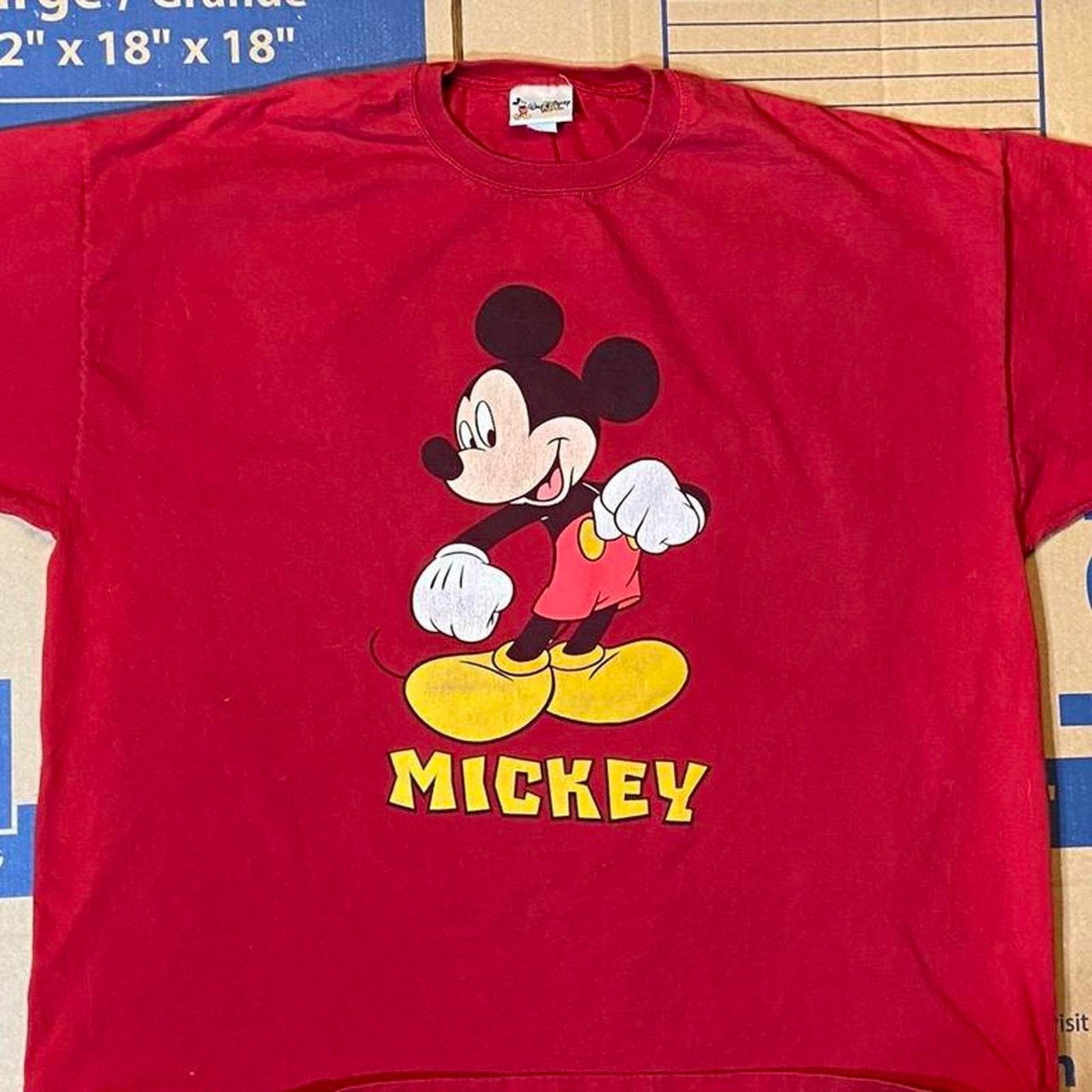 Disney 90s red mickey mouse tee shirt Size US XXL / EU 58 / 5 - 4 Thumbnail