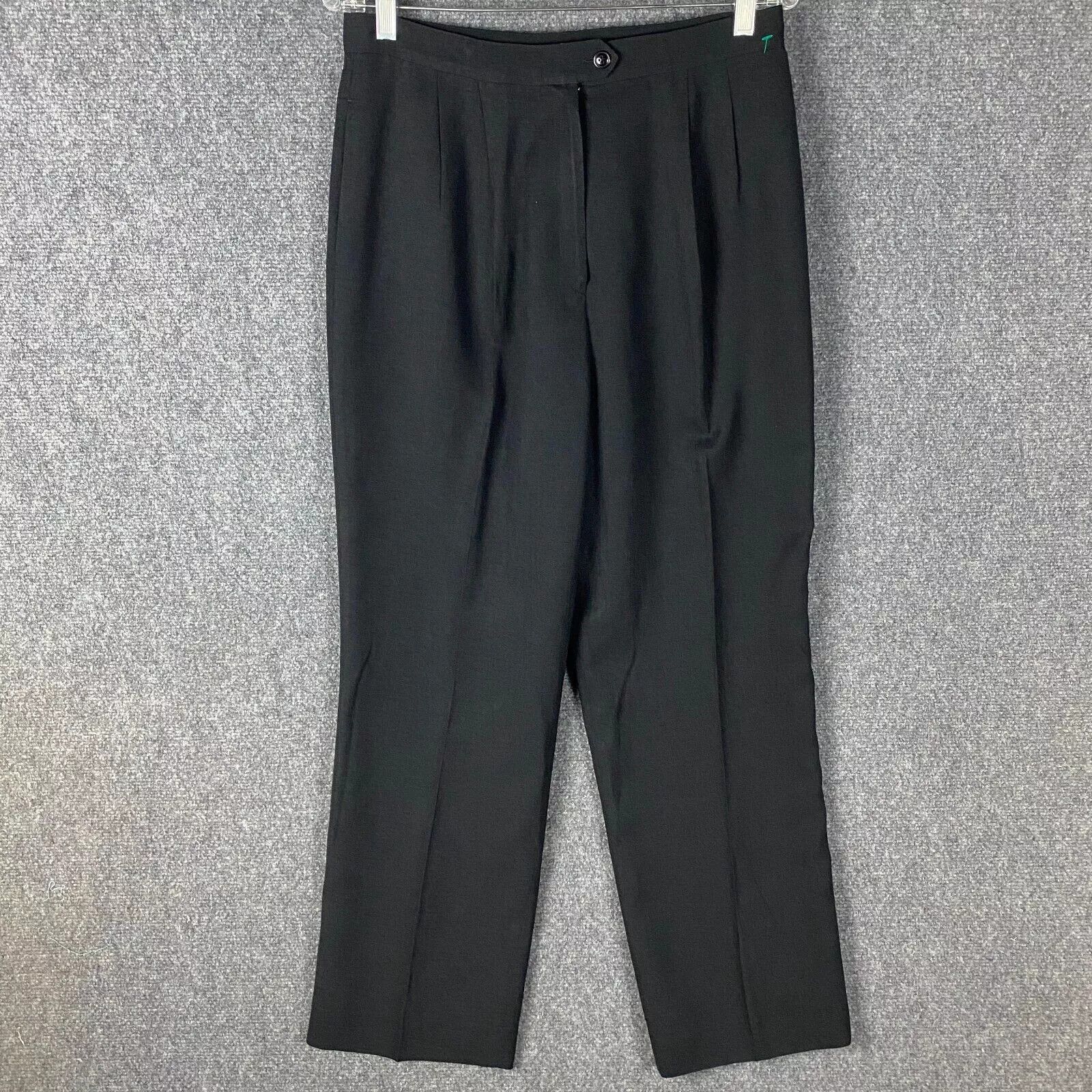Kasper Kasper Pants Women's Size 12 Trousers Black Adults Size 34" / US 12 / IT 48 - 1 Thumbnail