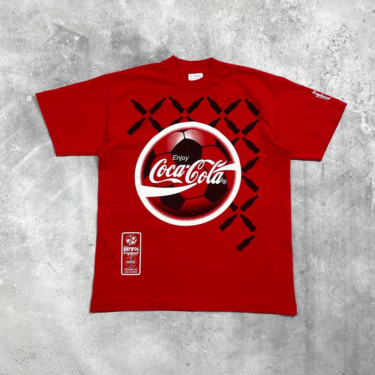 UEFA Vintage UEFA EURO 1996 England Promo Coca Cola T Shirt M Size US M / EU 48-50 / 2 - 1 Thumbnail
