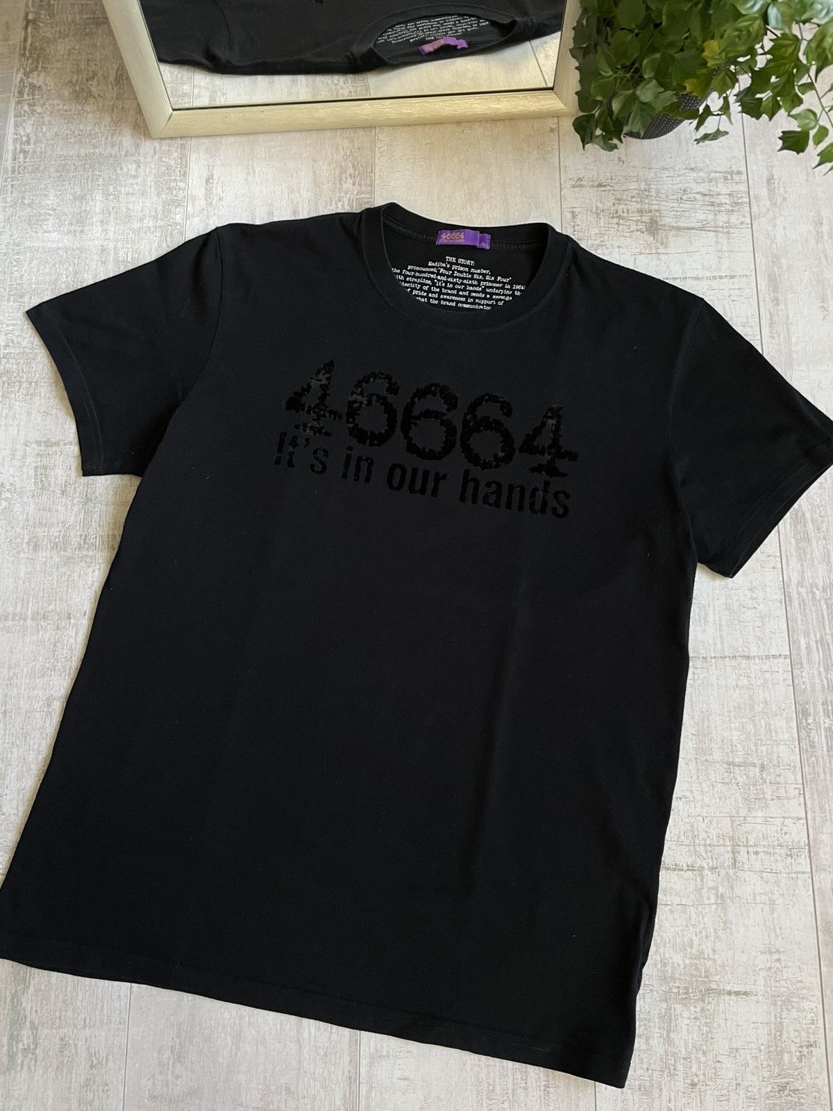 Vintage Nelson Mandela 46664 It’s In Our Hands T-Shirt VERY RARE Size US XL / EU 56 / 4 - 2 Thumbnail