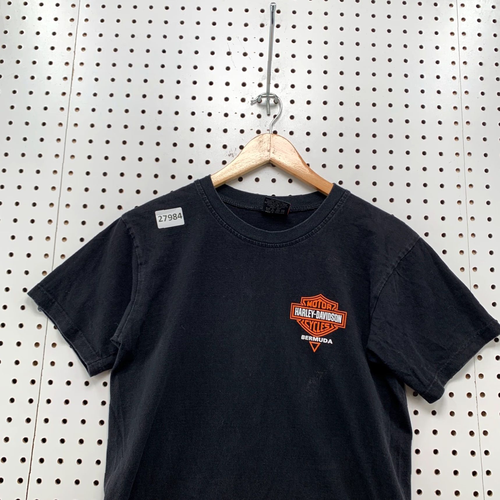 Harley Davidson VINTAGE Harley-Davidson Motorcycle Shirt Black Orange Womens Small 90s Size S / US 4 / IT 40 - 6 Thumbnail