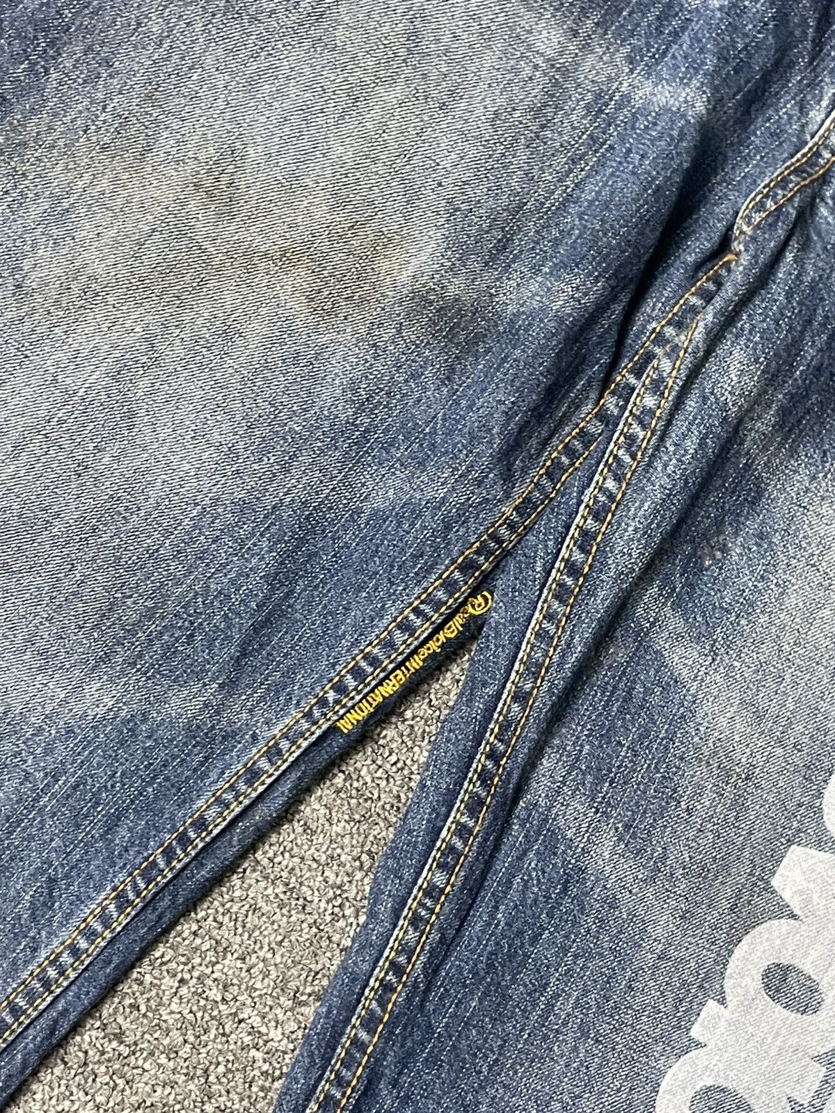 Japanese Brand × Vintage REAL B.VOICE Japanese Brand Spell Out Jeans (84) Size US 35 - 6 Thumbnail